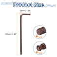 thumbnail image 2 of Uxcell 2pcs Ball End Hex Key Wrench 3/16" SAE S2 Steel Long Arm L-Shape Hexagon Wrenches Repairing Tool for Home Bike Motorcycle Repair, Red Brown, 2 of 7