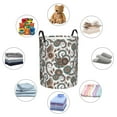 thumbnail image 4 of ZICANCN Laundry Basket Organizer, Muted Ethnic Swirl Petals Collapsible Hamper for Bathroom Bedroom Laundry Room, Medium Size, 4 of 7