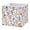 Colorful Floral Prints, variant on Fabric Storage Bins Foldable Cube For Home Organization Baskets Line Art Of Fuchsia