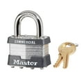 thumbnail image 2 of (4 pack) Master Lock 1KA 2001 Keyed Padlock 1-3/4 in W x 1-15/16 in H Body 15/16 in H Shackle Steel, 2 of 5