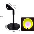 thumbnail image 2 of Sunset Projection Led Light, Rainbow Floor Stand Modern Lamp Night Light for Living Room Bedroom FYBTO tic Projector Gift for Wedding Birthday Party -USB Charging (Sunset Red), 2 of 5
