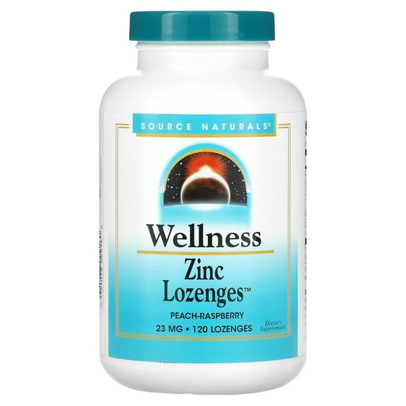 Source Naturals, Inc. Wellness Zinc Lozenges 120 Lozenge