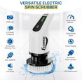 thumbnail image 2 of Electric Rotary Scrubber - Cordless Electric Mop for Household Cleaning, 400 RPM, 8 Replaceable Brush Heads, 90 Minute Working Time, 3 Adjustable Sizes, Dual Speed, 2 of 7