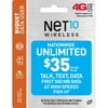 NET10 Wireless $35 30-Day Nationwide Unlimited Prepaid Phone Card
