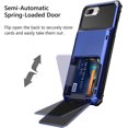 thumbnail image 3 of Case for iPhone 8 Plus Case Wallet Card Holder ID Slot Anti-Scratch Dual Layer Protective Bumper Rugged TPU Rubber Armor Hard Shell Cover for iPhone 6 Plus 6s Plus 7 Plus 8 Plus Navy Blue, 3 of 13