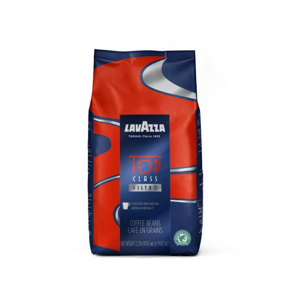 Lavazza Top Class Whole Bean Coffee Blend, Medium Espresso Roast, 35.2