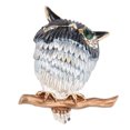 thumbnail image 1 of Owl Brooch, Exquisite Fashional Attractive Charming Electroplating Process Brooch Pin  for Clothes Decoration for Perfect Gift, 1 of 8