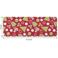 thumbnail image 7 of Red Christmas Decoration Pattern Kitchen Rug Mat,Kitchen Runner Rugs Non Skid Washable,Decorative Kitchen Floor Mats for Kitchen,Sink,Laundry,17"x47.2", 7 of 7