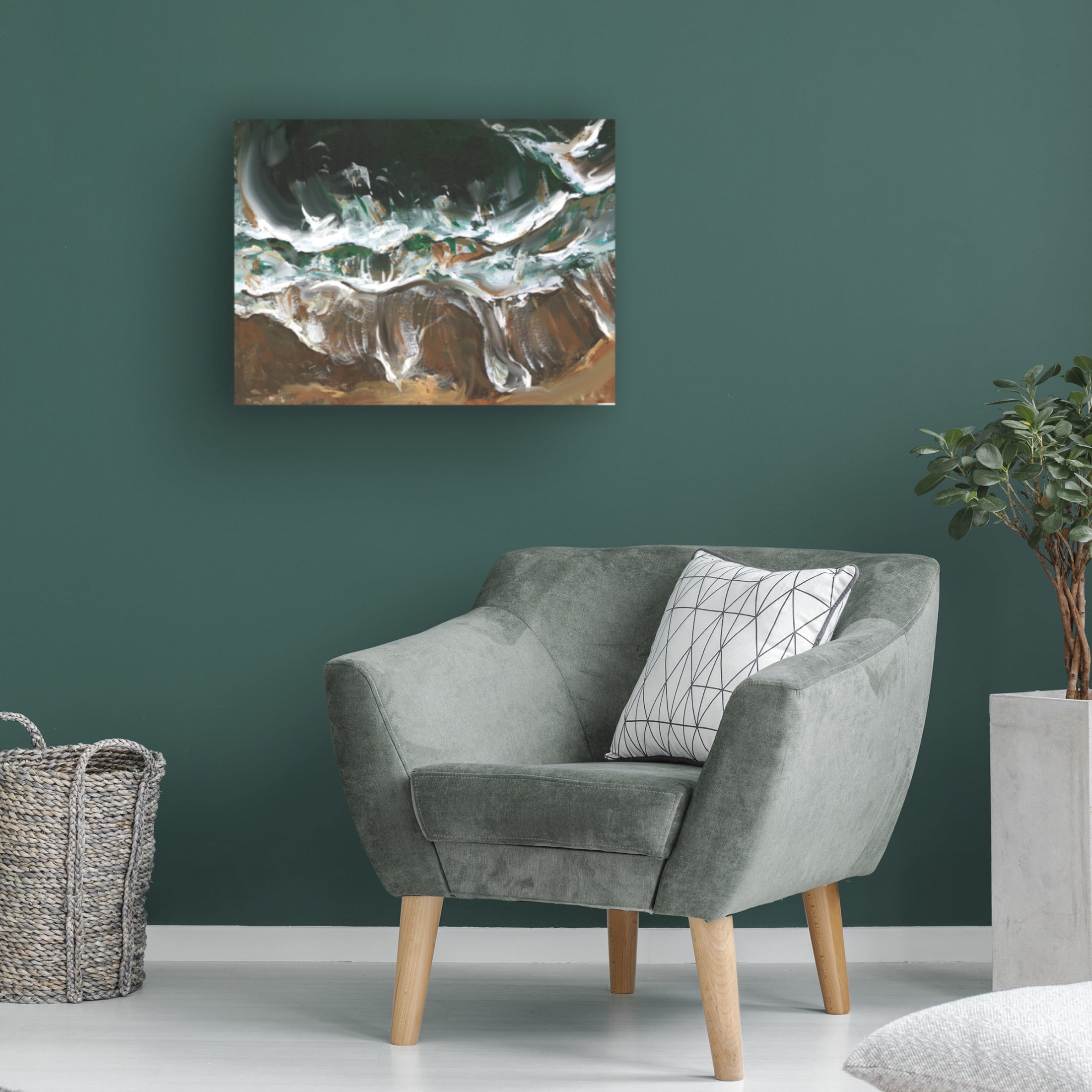 Canvas Wall Art - Melissa Wang 'Wind Melody I' Wall Art for Living Room, Bedroom, or Office Décor by Trademark Fine Art - 24 x 18 Inches