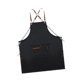 thumbnail image 4 of Delantal de cocina Delantal de trabajo Cómodo Ligero Multiusos con Bolsillo Grande Negro, 4 of 9