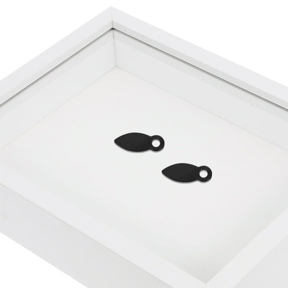 GAXIRE 100Pcs Black Plastic Picture Frame Holders Easy Install Back Fasteners for Photo Frame Supplies