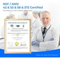 thumbnail image 4 of Restored Waterdrop G3P800 Reverse Osmosis System, 800 GPD Fast Flow, NSF/ANSI 42 & 53 & 58 & 372 Certified, 3:1 Pure to Drain, Tankless Under Sink RO Water Filter System,Extra 4 filters (Refurbished), 4 of 10