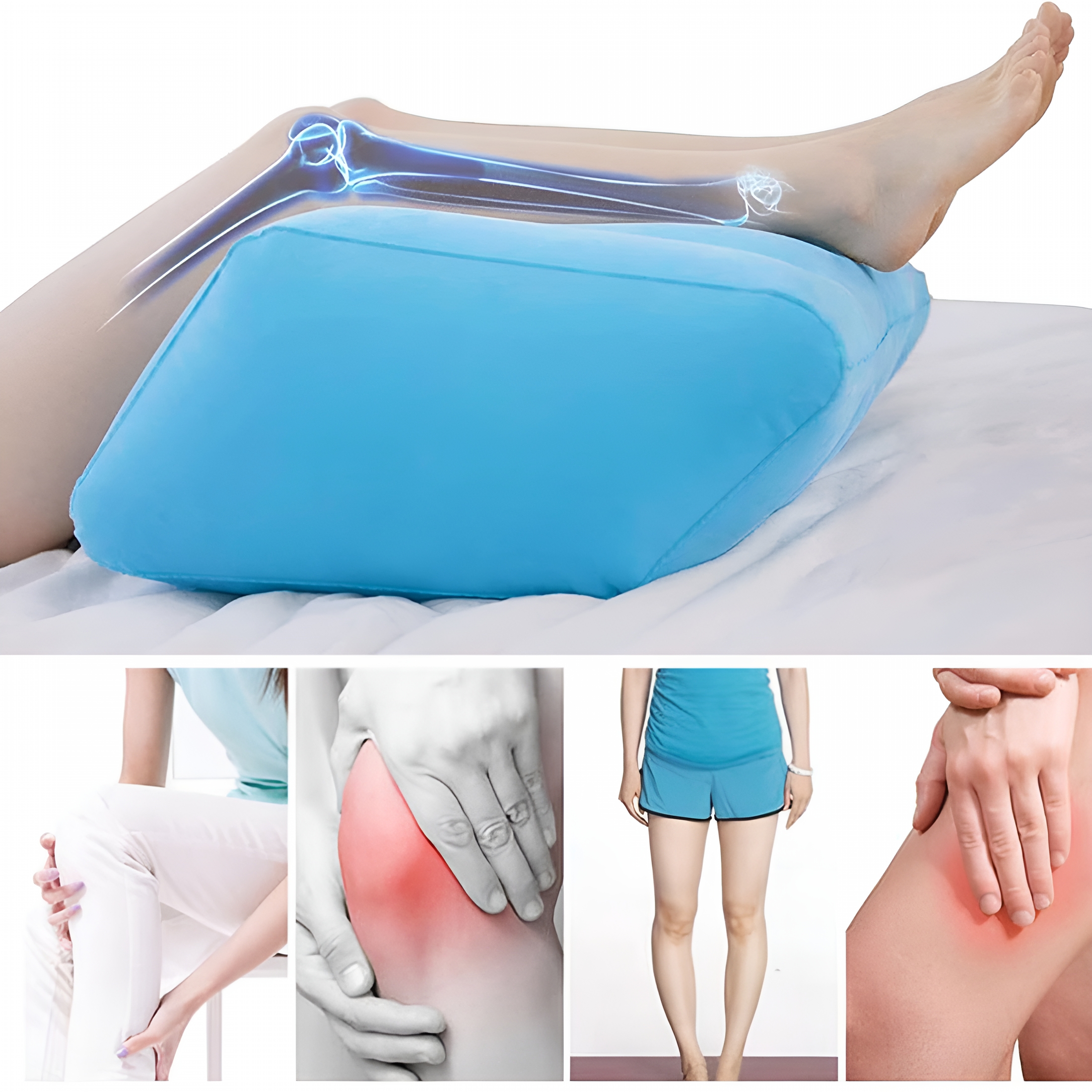XIBUFE 2026 New Leg Elevation Pillow Wedge,Inflatable Lifter Rest Pillow Bed Wedge Cushion,Reduce Swelling After Surgery,Sciatica,Hip Pain&More for Bed,Sofa,Recliner,Travel,Recovery