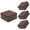 Black, variant on 4 Pcs Self-Adhesive Furniture Risers, Square Furniture Bed Risers, Heavy Duty Carbon Steel Table Sofa Couch Chair Lift Risers with Felt Pad(Add 1.2" Height, Black)