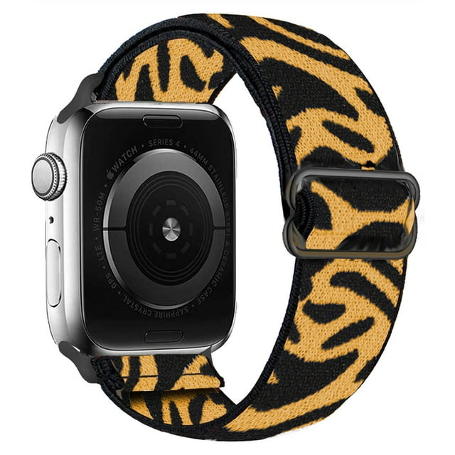 Bracelet Boucle Solo Extensible Compatible avec Apple Watch Bracelets 38mm 40mm 41mm, Nylon Tressé Extensible Ajustable Élastique Tissage Femmes Hommes pour iWatch Series7/6/5/4/3/2/1 SE