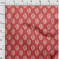 thumbnail image 3 of oneOone Rayon Red Fabric Block Craft Projects Decor Fabric Printed By The Yard 56 Inch Wide-GR, 3 of 5