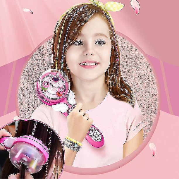 Trenza de pelo automática mágica, eléctrica, para niñas, para jugar en casa, con bonitos palillos para el pelo, taladro, baratijas para niñas, juguetes