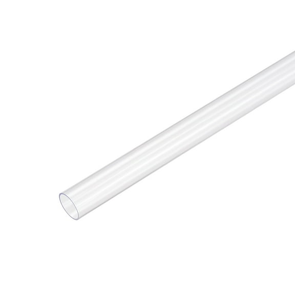 Uxcell 0.31''IDx0.39''ODx1.64Ft Length Rigid Round Clear Tubing Polycarbonate Plastic PC Tube 2 Pack