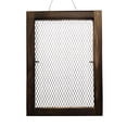 thumbnail image 3 of Soporte para colgar un tablero con diseño de helecho cuerno de ciervo, de madera, vertical, para decoración del hogar, con marco de malla metálica. 29 cm x 26 cm, 3 of 8