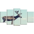 thumbnail image 1 of Design Art Large Reindeer in Norway Canvas Print, 1 of 3