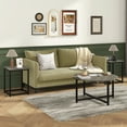 thumbnail image 4 of Gymax Round Nesting Coffee Table Set with 2 End Tables, Gray/Black, 4 of 9