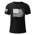 thumbnail image 4 of UVEASISHA Independence Day Patriotic Tshirts for Men Short Sleeve Novelty Print Graphic Tee Summer Breathable Beach T-Shirts Black L, 4 of 5