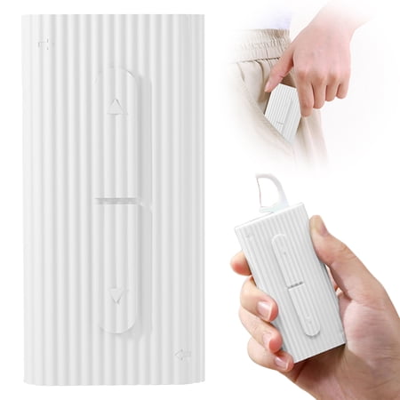 Portable Automatic Floss Dispenser One Button Travel Storage Box Compact Care Cup for Daily Teeth Cleaning at Home Travel Or Outdoor White