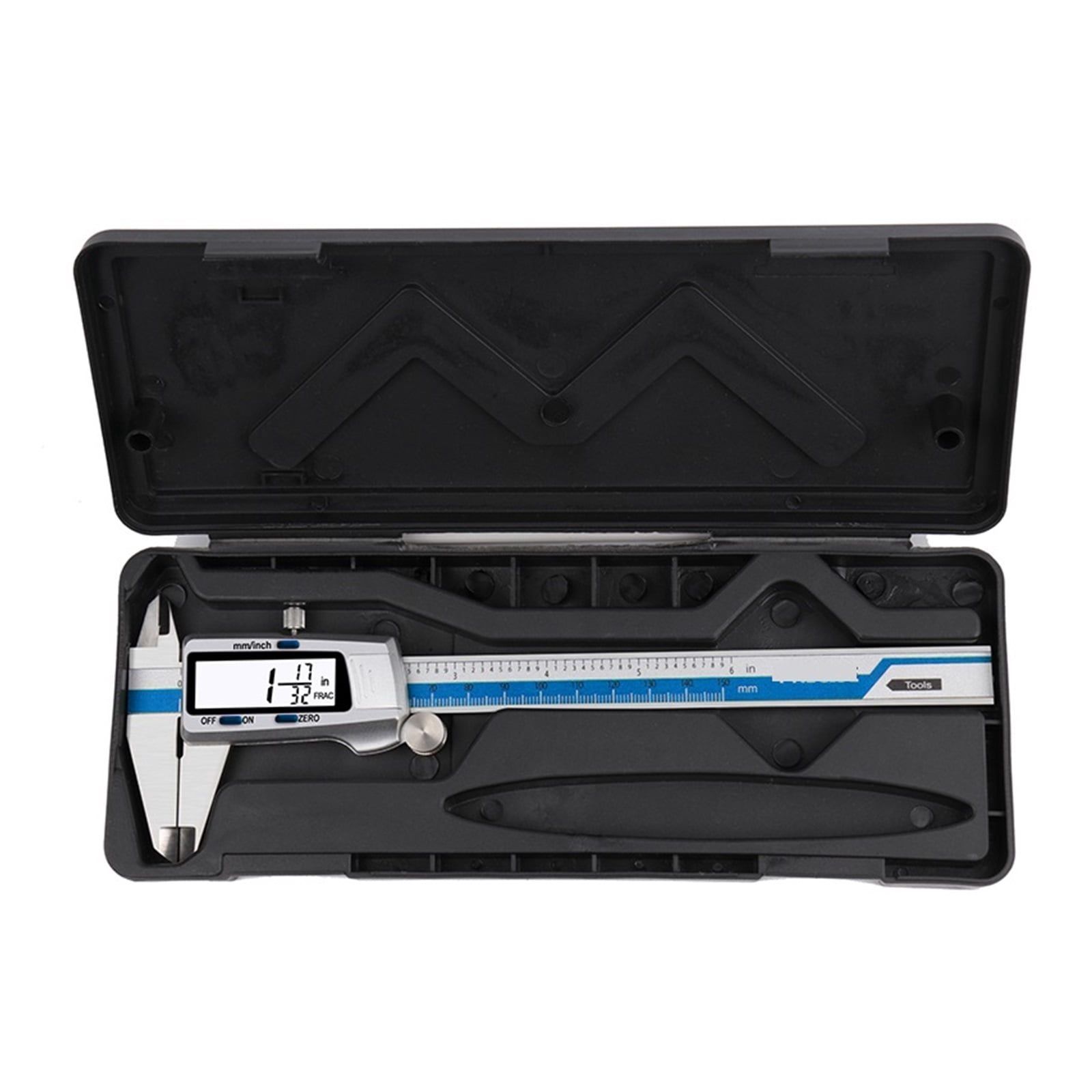 ET52 150mm 6-Inch Digital Caliper 0.01mm High-Precision Stainless Steel Caliper Electronic Vernier Fraction/mm/Inch Display