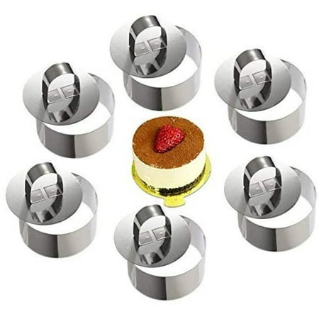 Mousse Rings Cake Ring Stainless Steel, Round Cake Pans With Slider