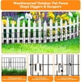 thumbnail image 4 of Animal Barrier Fence No Dig Garden Defense Rabbit Proof Garden Fencing with .in Gaps Metal Rabbit Fence for Garden Dog Blocker Under Barriers ( Panelsft(L) x in(H)), 4 of 9