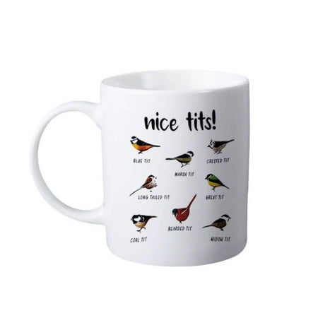 

Bird Coffee Mug Ceramic 11oz Unique Nature Inspired Design
