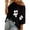 Black, variant on Summer Crochet Tops for Women Hollow Out Knit T-Shirt Big Floral Print Casual Loose Short Sleeve Blouse Soft Breathable Knitted Top Fashion Beach Streetwear Color Beige Size L