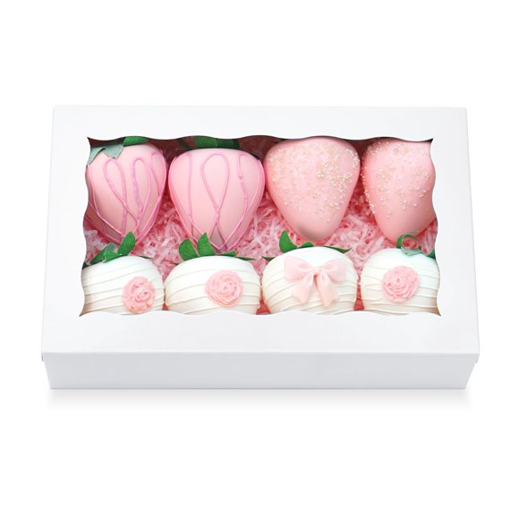 Cajas para galletas JOHOPACK, 20 unidades, panadería con ventana, 20 x 13 x 5 cm, color blanco