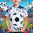 thumbnail image 2 of WAYUTE Boys T Shirts Soccer Game Days Crew Neck Short Sleeve Football Graphic Tee Top for Youth Kids Festival Summer Casual, 2 of 4