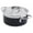 Black, variant on Bon Chef 60302BLACK 9.37 in. dia. Country French Two Tone Stainless Steel 4 quart Pot with Cover & 2 Round Handles - Black