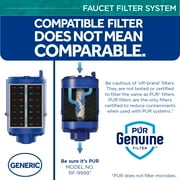 PUR PLUS Faucet Mount Water Filtration System, Horizontal, Brass, PFM410F