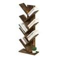 thumbnail image 6 of Furinno Tree Bookshelf 7-Tier Floor Standing Tree Bookcase, Amber Pine, 6 of 7