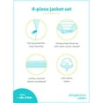 thumbnail image 2 of Uni Babies' 4-Piece Jacket, Pant, and Bodysuit Set, Navy, Dinosaur, 3-6 Months, 2 of 2