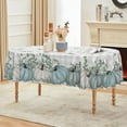 thumbnail image 4 of Fall Tablecloth 60×84 Inch Oval, Thanksgiving Autumn Harvest Blue Pumpkin Buffalo Plaid Table Cover for Party Picnic Dinner Decor, 4 of 6