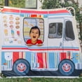 thumbnail image 3 of Melissa & Doug Fabric Double-Sided Food Truck Play Tent - Ice Cream And BBQ, 3 of 10