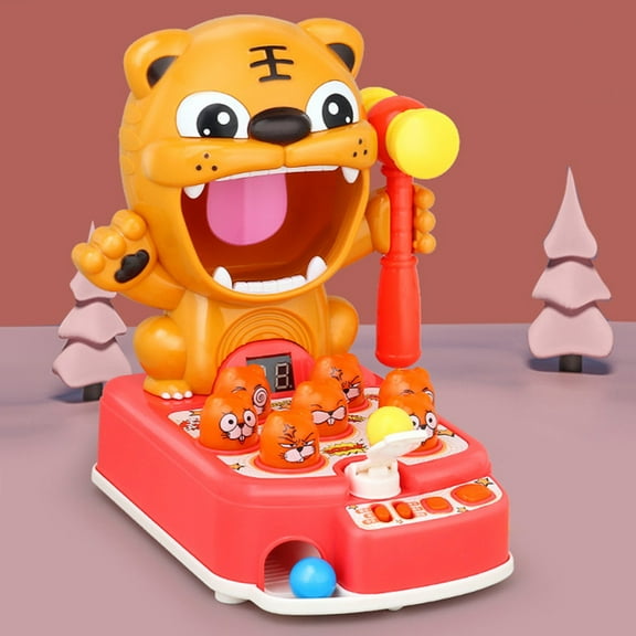 CanGonggg Interactive Whack A Tiger Game Toys Toddler Books Baby Toys 12-18 Months Learning Toys For Toddlers 1-3 Toys Sensory Toys For Toddlers 1-3