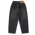 thumbnail image 4 of SUYIDA Boys Wide Leg Baggy Jeans 2025 Loose Pants Baggy Jeans Elastic Waist Denim Pants Casual Trousers With Pockets, 4 of 6