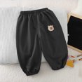 thumbnail image 2 of Tranfacy Boys and Girls 0-5 Years Fall Pants Small Print Elastic Waist Sports Casual Sweatpants Trousers, 2 of 2