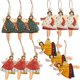 thumbnail image 1 of Christma Santa Ornaments Tree Decorations Dancing Flying Tin Angels (Set of 12) Ormromra WRJM-406, 1 of 8