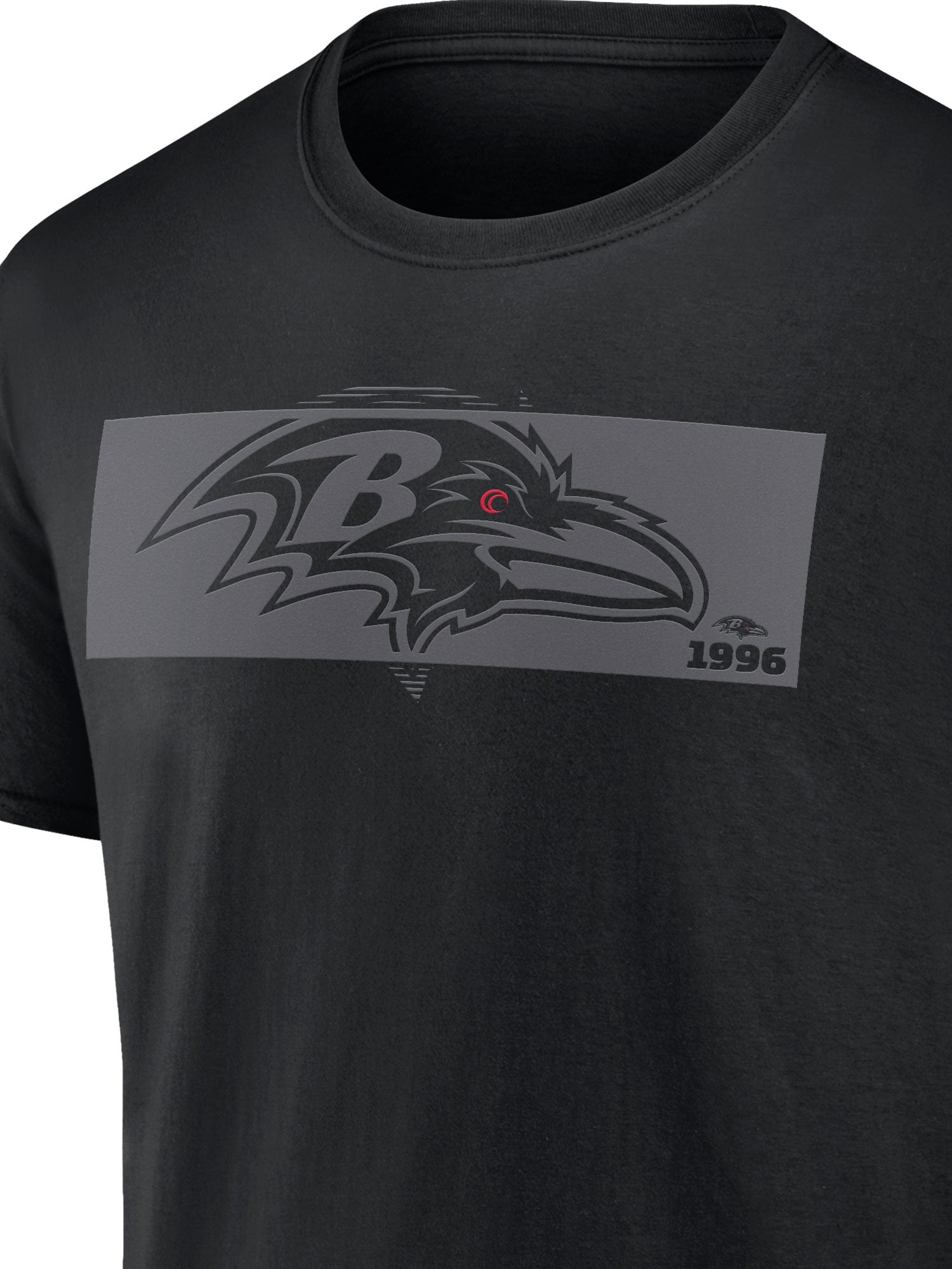 NFL Baltimore Ravens Men's Cotton Black Short Sleeve T-Shirt