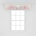 thumbnail image 3 of Polka Dot Window Valance Pack of 2, Surreal Composition of Dreamy Spots Art Modern Pastel Abstract Rounds, Rod Pocket Curtain Valances Kitchen Bedroom, 42" X 12",Blush Lilac and Eggshell, 3 of 5