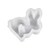 PEONAVET Silicone Moule en Moules de Pâques. Moule de Cuisson de Pâques. Moule de Pâques pour Plâtre. Bougies en Cire de Soja
