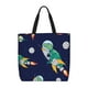 thumbnail image 1 of Balery Astronaut Dinosaur and Space Bolsa de Mano para Mujeres con Cremallera, Bolsa de Gimnasio con Compartimentos, Bolsa para Laptop, Bolsa para Trabajo, 1 of 7