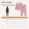 thumbnail image 4 of Daiia Strawberry Popsicle for Women's Long-Sleeved Pajama Set – Soft & Comfortable Sleepwear Button-Up Pajamas Cozy Lounge Wear-X-Large, 4 of 7