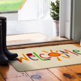 thumbnail image 6 of Summer Door Mat,Sun Ladybug Indoor Outdoor Non-Slip Welcome Doormat,Entryway Front Porch Farmhouse Summer Welcome Door Mat Grey for Entrance Decor,30" x 17", 6 of 6